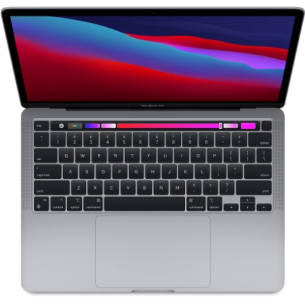 تصویر  لپ تاپ 13 اینچی اپل مدل MacBook Pro MYD82 2020 همراه با تاچ بار