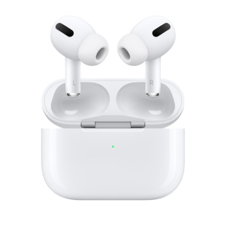 تصویر  هدفون بی‌ سیم اپل مدل AirPods Pro با کیس شارژ بیسیم