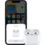 تصویر  هدفون بی‌ سیم اپل مدل AirPods 3rd Generation با کیس شارژ بیسیم