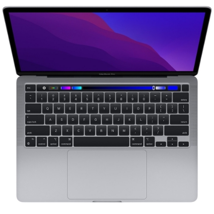 تصویر  لپ تاپ 13 اینچی اپل مدل MacBook Pro Z11C 2020 - M1 - 16GB - 2TB همراه با تاچ بار